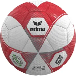 erima Hybrid 2.0 Fußball Trainingsball rot/silber 5