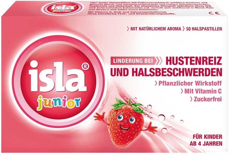 isla junior Halspastillen bei Kinderhalsschmerzen