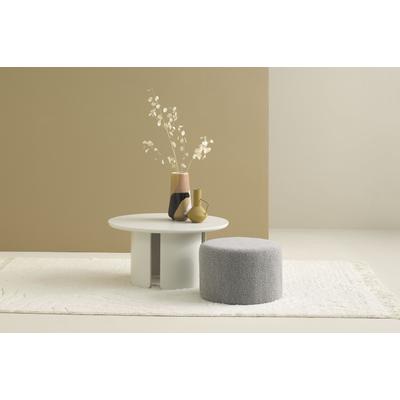 Polsterhocker "ALVIK", grau, Bouclé, Grau, SCHÖNER WOHNEN-KOLLEKTION, Hocker, Polsterhocker, Bezug Bouclé, ideal als Ergänzung zu MOLDE und TROMS