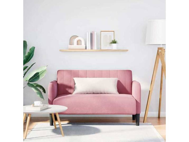 Canapé causeuse - MAISON EXCLUSIVE - Causeuse - Rose - Velours - 109 cm