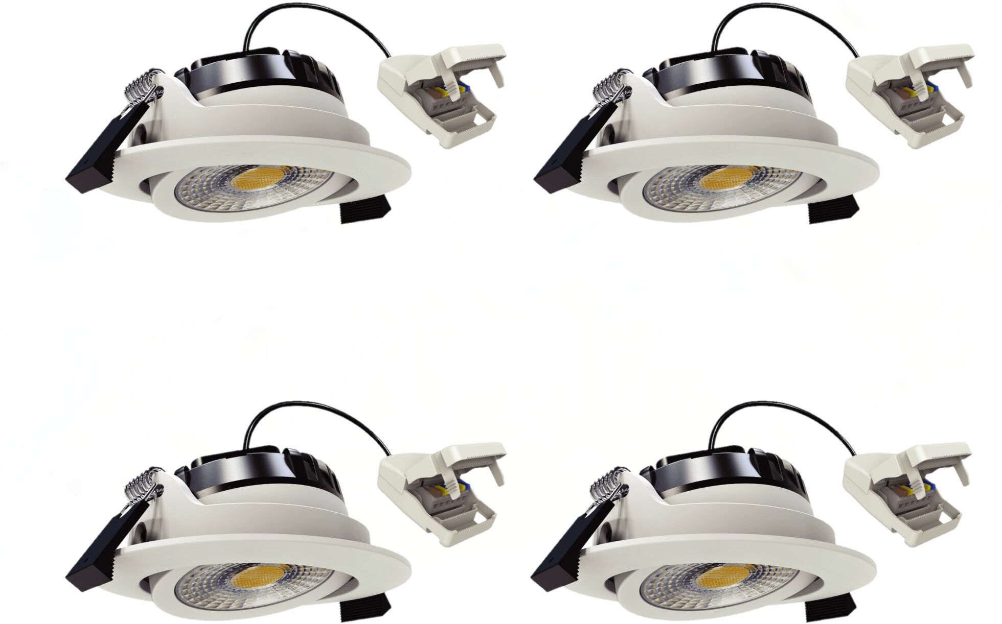 KS Verlichting Liv Inbouwspot Wit 4 stuks