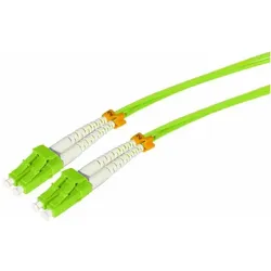 Tecline LWL Patchkabel HD 50/125μm Multimode OM5-Faser LC Duplex Stecker/Stecker - Kabel (20 m), Netzwerkkabel