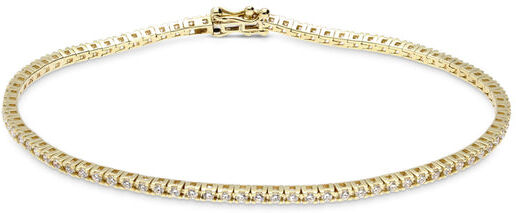 Vittoria keltakultainen tennis timanttirannekoru, 0,97ct