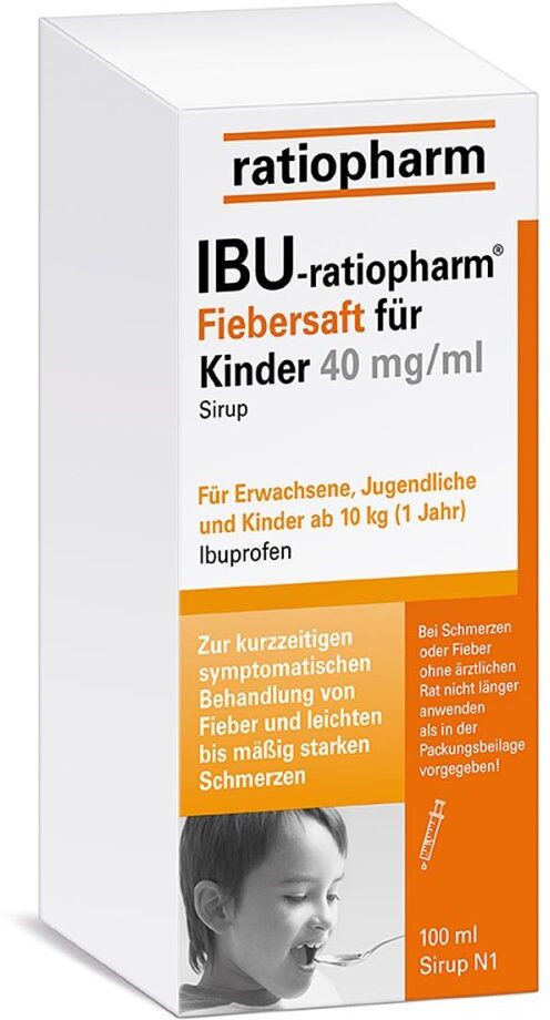 IBU ratiopharm 4% Fiebersaft für Kinder