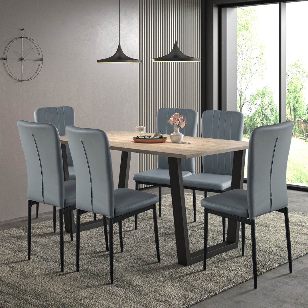Lark Manor 6 - Person Dining Set Light Oak 6