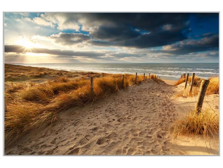 Bild mit Rahmen Sandweg Zum Meer 3 image LAND