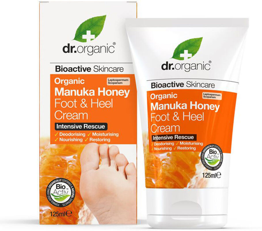 Dr. Organic Miel De Manuka crema de pies y talones 125 ml