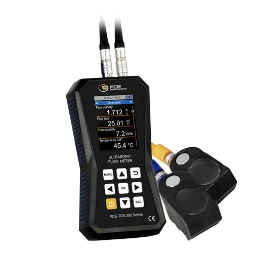 PCE Instruments Ultraschall-Durchflussmessgerät PCE-TDS 200M inkl. Durchflusssensoren für DN 50 - 700 / 57 - 720mm