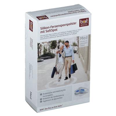 Bort Silikon Fersenspornpolster m.SoftSpot L 2 St Einlagen