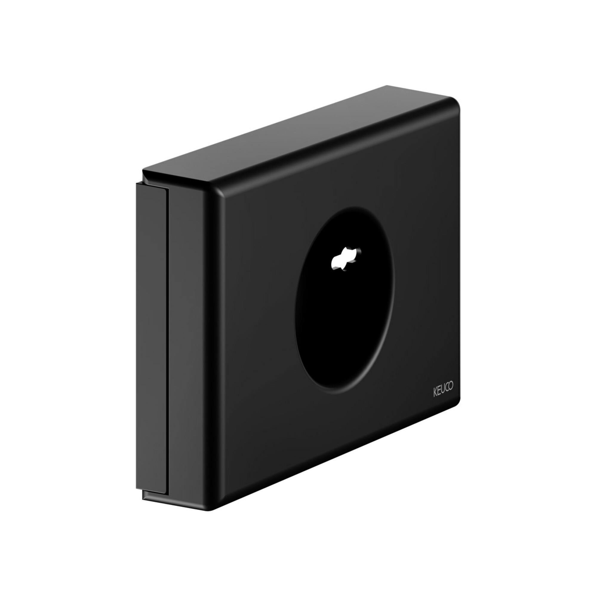 Keuco Hygienebeutel-Spender schwarz matt, ABS-Kunststoff (04976370000)