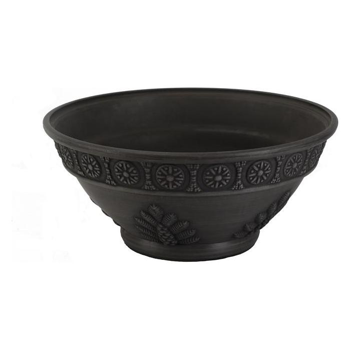 Domoletti Flowerpot 09G45, spw, Ø 45 cm, dark gray (45 x 20 cm) (09G45 charcoal)