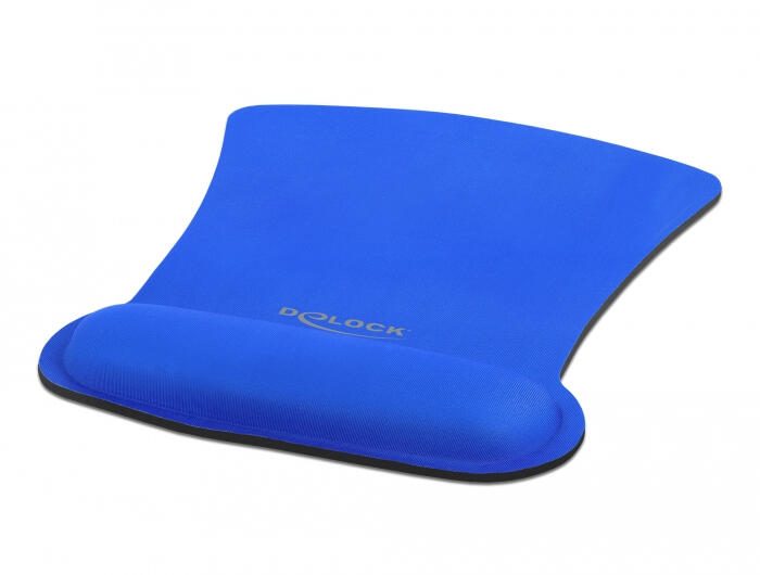 DeLOCK Ergonomisches Mauspad mit Handballenauflage blau 255 x 207 mm 12699