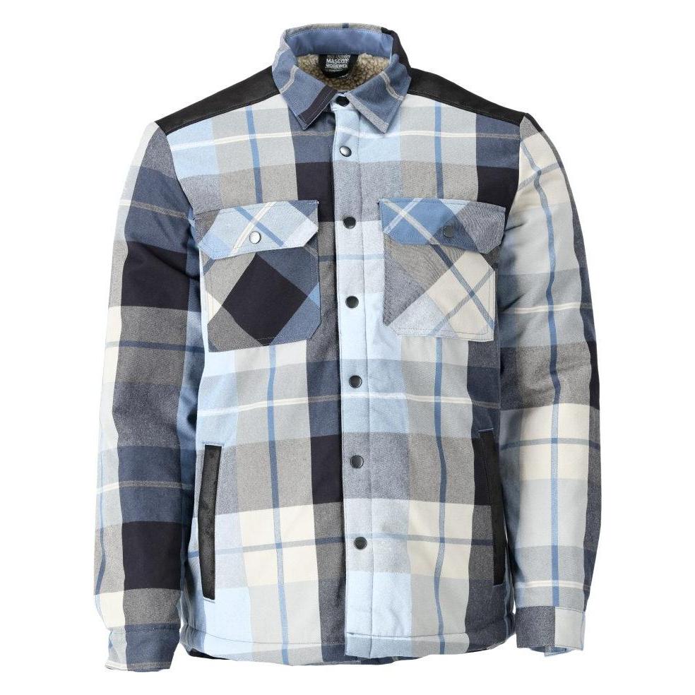 Mascot Hemd aus Flanell, gefüttert Schwarzblau kariert, Gr.XS (XS) (229309)