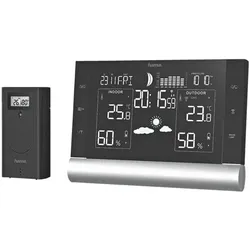 Hama Wetterstation »Black Line Plus« schwarz