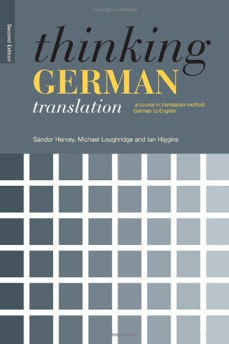 Ian Higgins - Thinking German Translation (Thinking Translation) - Preis vom 09.10.2026 07:28:09 h