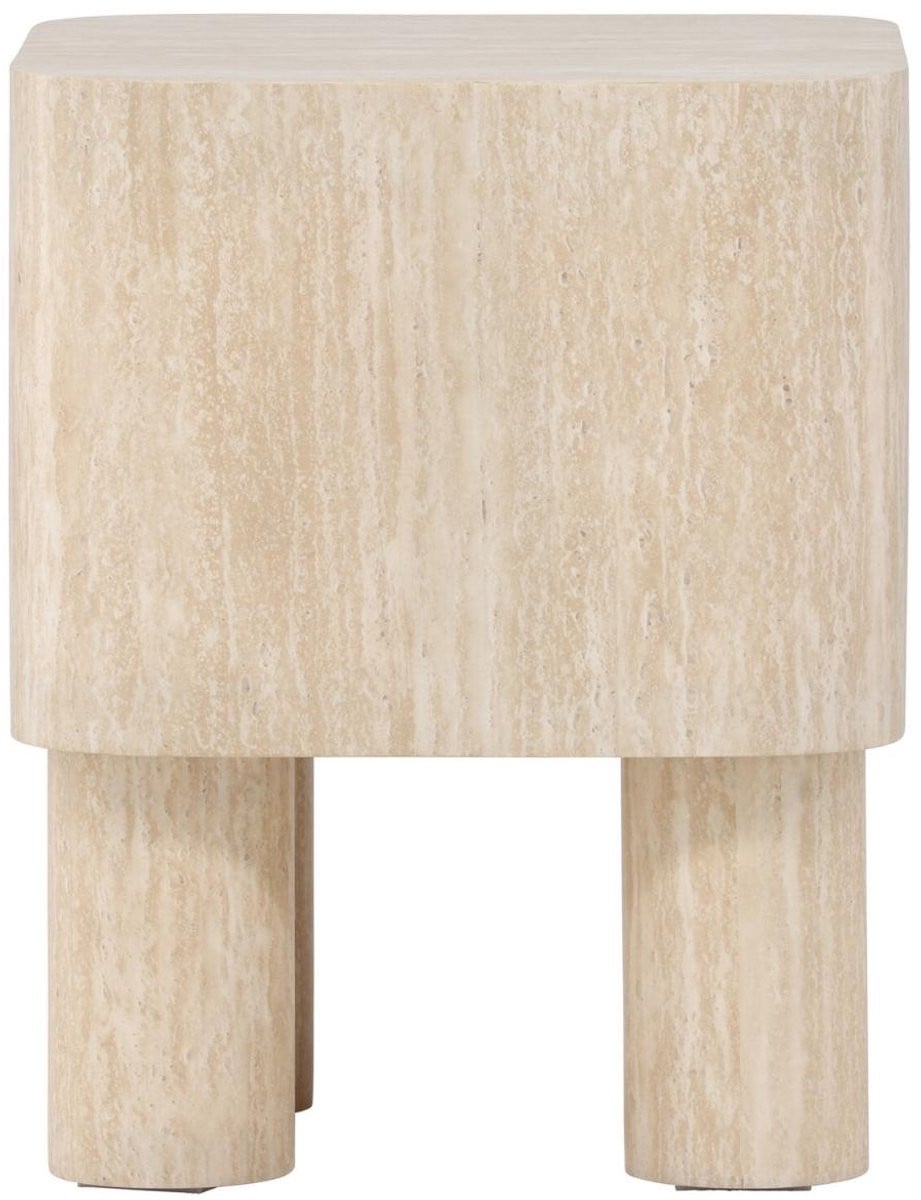 Klirou bijzettafel Hioshop, wit beige