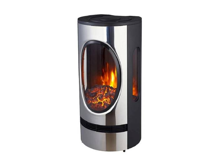 OHMEX Heizgerät OHM-HET-2319 2000 W , schwarz (schwarz, silberfarben), Heizstrahler, Heizgerät