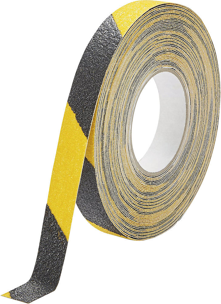 Antirutschband DURALINE® GRIP+, Breite 25 mm, gelb/schwarz DURABLE