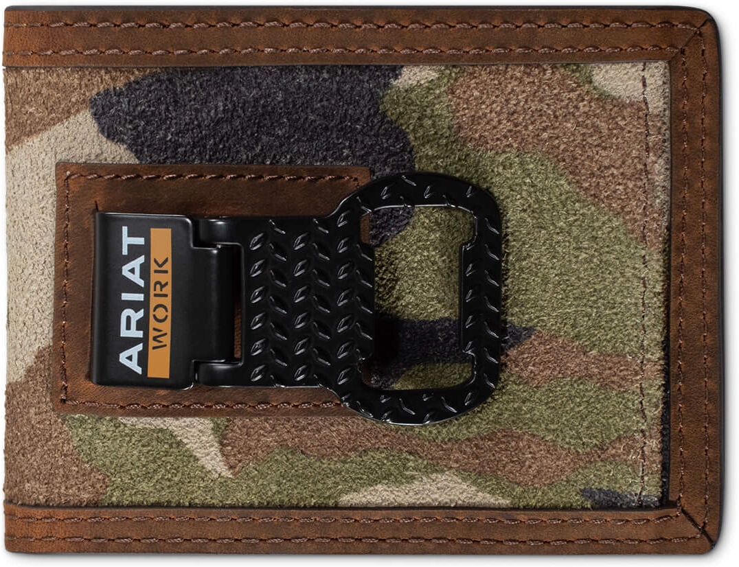 Men's Camo Inlay Money Clip in Brown by Ariat