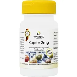 KUPFER 2 mg aus Kupfergluconat Tabletten 100 St