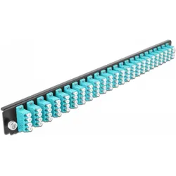 Delock Glasfaser-Spleissboxpaneel (24 Ports), Dockingstation + USB Hub, Schwarz