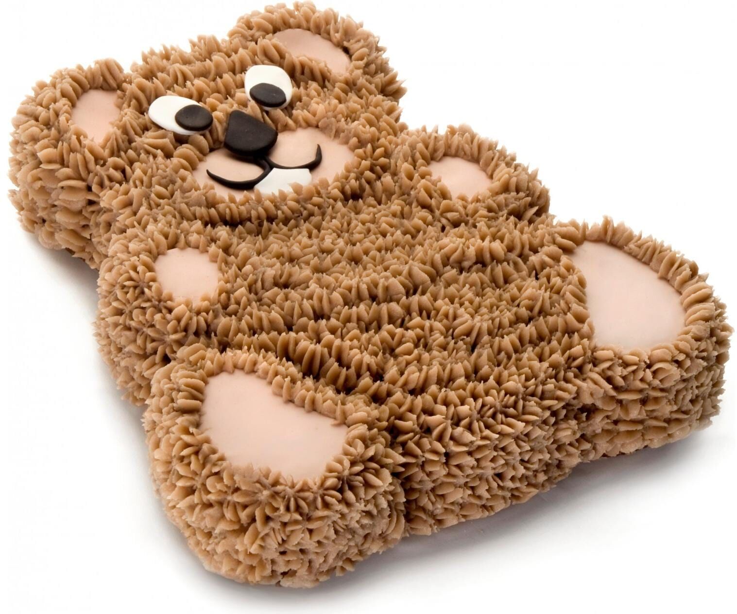 Backform "Teddybär", braun (dunkelbraun), B:24cm L:26cm, Silikon, Küchenformen, Backform dunkelbraun B/H/L: 24cm x 5,5cm x 26cm