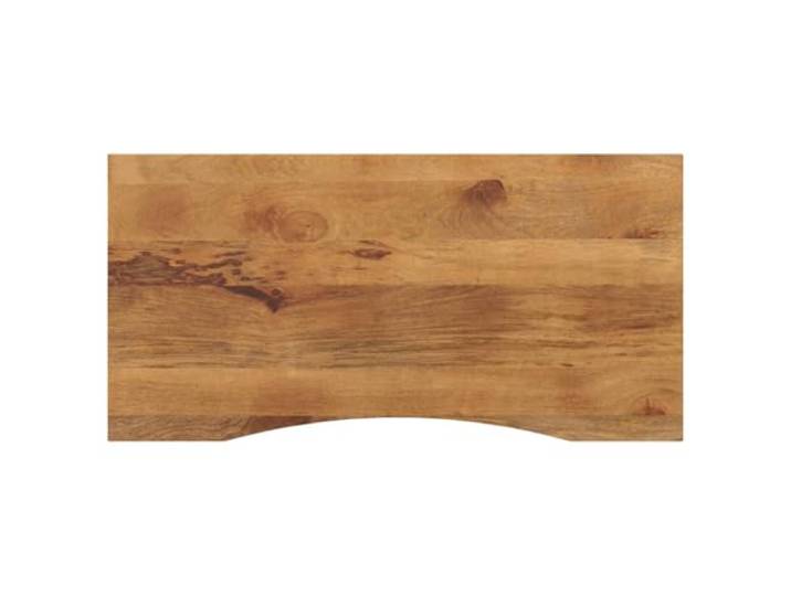 GHVBNMF Schreibtischplatte Massivholz Mango 120x60x2,5 cm Rustikale Tischplatte aus echtem Mangoholz für Arbeitszimmer und Essbereich, flexibel mit eigenen Tischbeinen nutzbar.