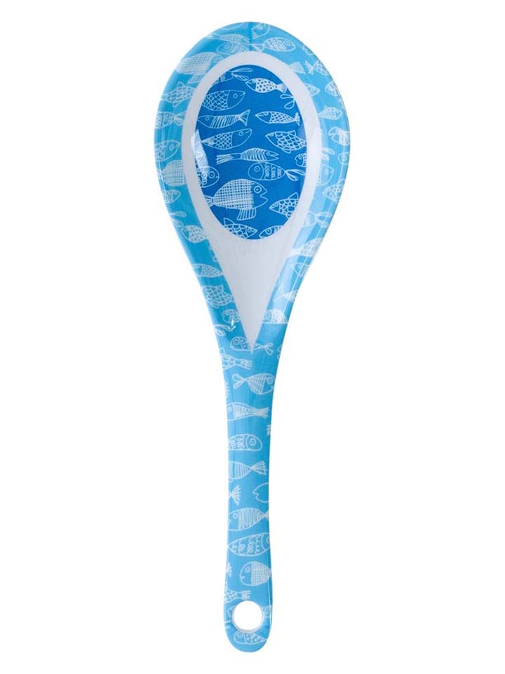 Overbeck and Friends Servierlöffel "Crazy Fish" in Hellblau - (L)21,8 cm - onesize