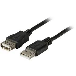 EFB K5248SW.3V2 USB2.0 Verlängerungskabel A-A,St-Bu 3,0m schwarz, Classic K5248SW3V2