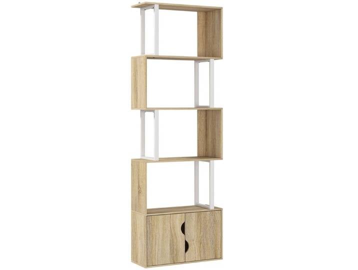 Etagère Zig-Zag 5 niveaux SWEEN effet bois naturel
