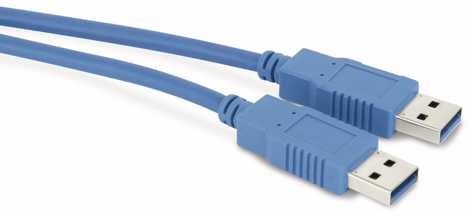 S-CONN USB 3.2 Gen 1 USB A naar USB A kabel, 1 meter, blauw