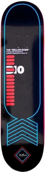Skateboard Deck Mellow D10 The Bomb (8.13" - Black)  - Black;Red;Teal - Size: 8.13"