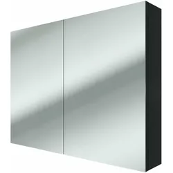 AcquaVapore Spiegelschrank Badspiegel Badezimmer Spiegel City 100cm schwarz NEIN ohne LED-Beleuchtung