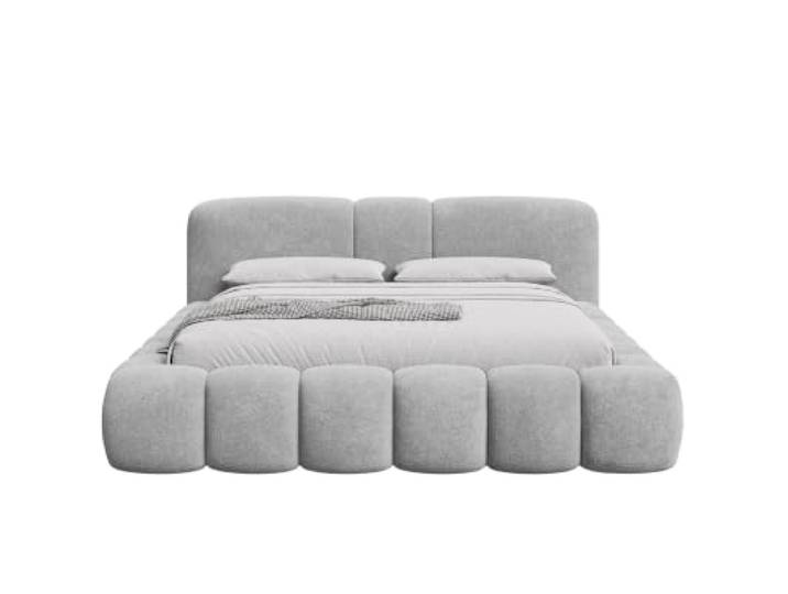 Chilly. Möbel Design Bett Bianco - Komfort Polsterbett mit Bettkasten, Metallrahmen, Stauraum und gepolstertem Kopfteil - 160x200 cm - Monte Dunkelgrau