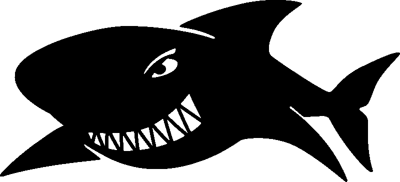 Ambiance-sticker Sticker Requin affamé