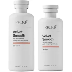 550ml KEUNE Velvet Smooth Velvet Smooth Anti-Frizz Set (Shampoo 300ml + Conditioner 250ml)