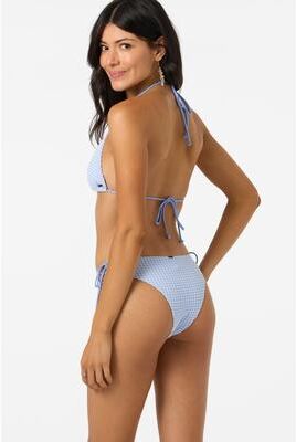O'Neill s Driftwood Dobby Jensen Skimpy Bikini Bottoms in Hydrangea, Size Large, Elastane/Nylon/Polyester