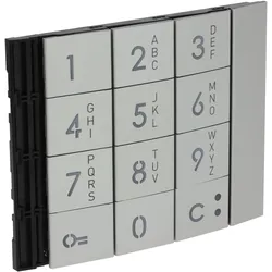 Bticino Frontblende Zehnertastatur Allmetall (Tastatur), Elektronikzubehör + Gehäuse, Silber