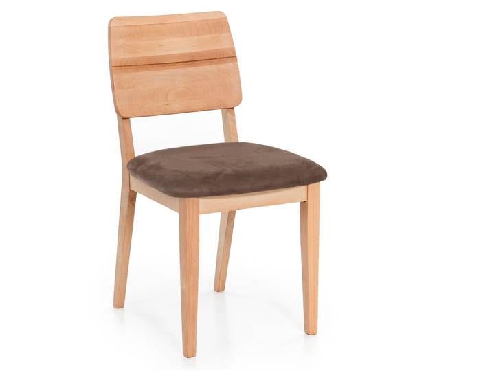 NETRON Esstischstuhl, Material Massivholz / Bezug Kunstleder