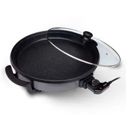 SOGO Elektrischer Multitopf mit Glasdeckel, 42cm, 1500W