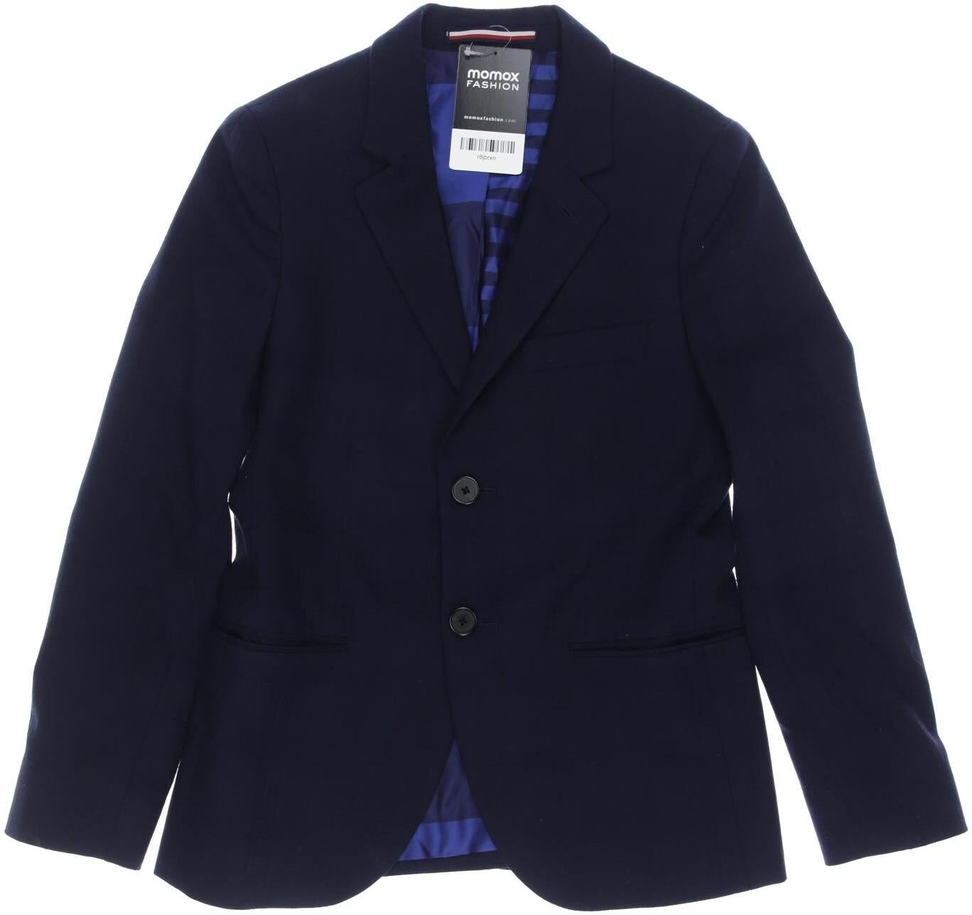 Tommy Hilfiger Tailored Jungen Jacke oder Mantel, Marineblau, Gr. EU 134 (US 10), Synthetik / Elasthan / Viskose - Second Hand