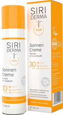 Sirius GmbH SIRIDERMA Sonnencreme LSF 30 ohne Duftstoffe 100 ml 17397237