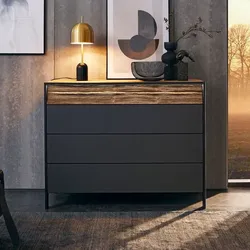 Musterring Kommode Joline Lack Grau Graphit