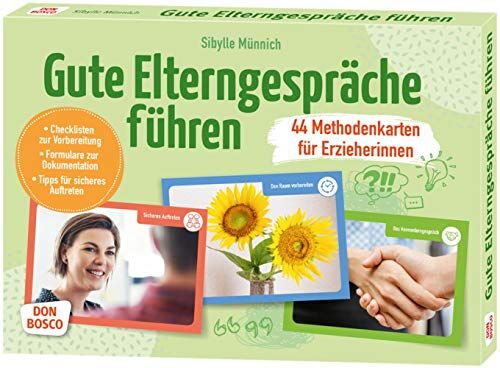Sibylle Münnich - Gute Elterngespräche führen - 44 Methodenkarten für Erzieherinnen. Checklisten zur Vorbereitung. Formulare zur Dokumentation. Tipps für sicheres Auftreten - Preis vom 30.09.2026 09:01:18 h