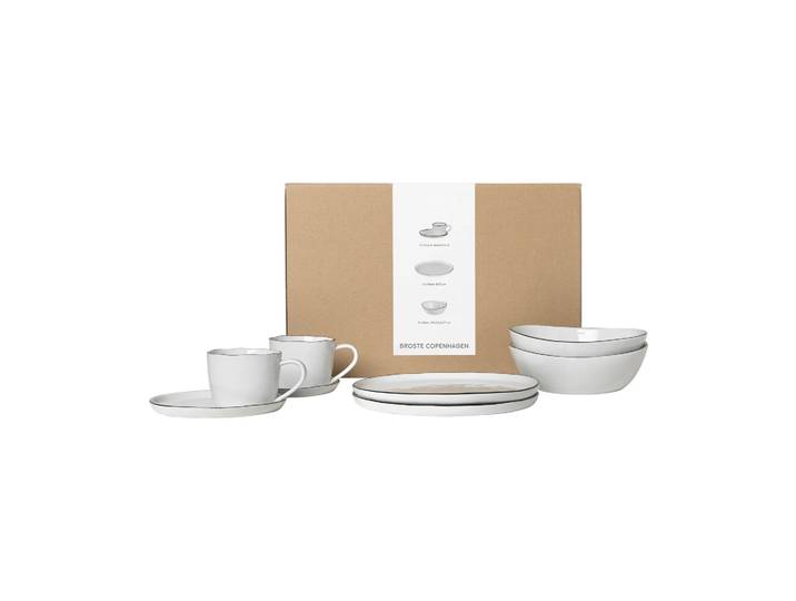 Broste Copenhagen Ensemble petit-déjeuner Nordic Salt pour deux 6 pièces