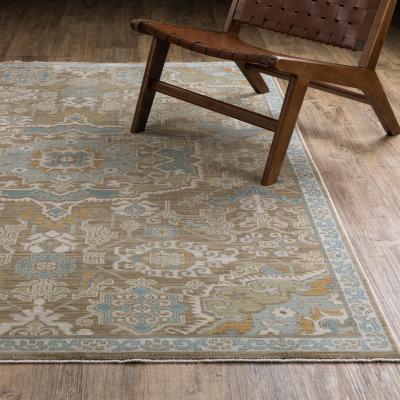 Style Haven Meadow Bohemian Medallion Brown/ Teal Area Rug