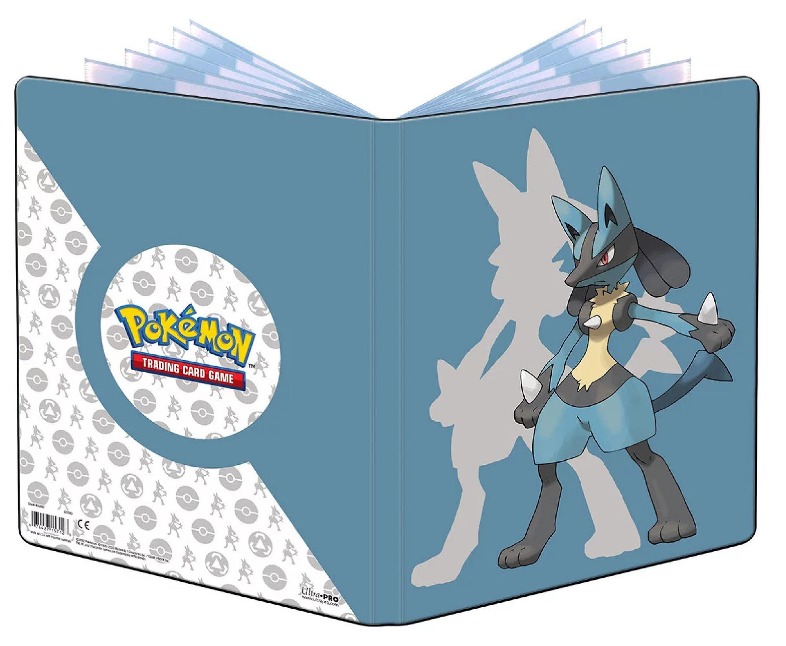 Ultra Pro Pokémon Lucario Album met 4 vakken, Transparant