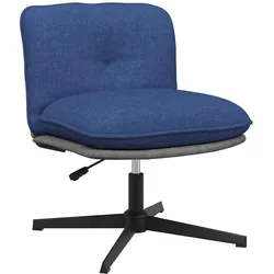 vidaXL Bürostuhl Drehbar Blau Stoff