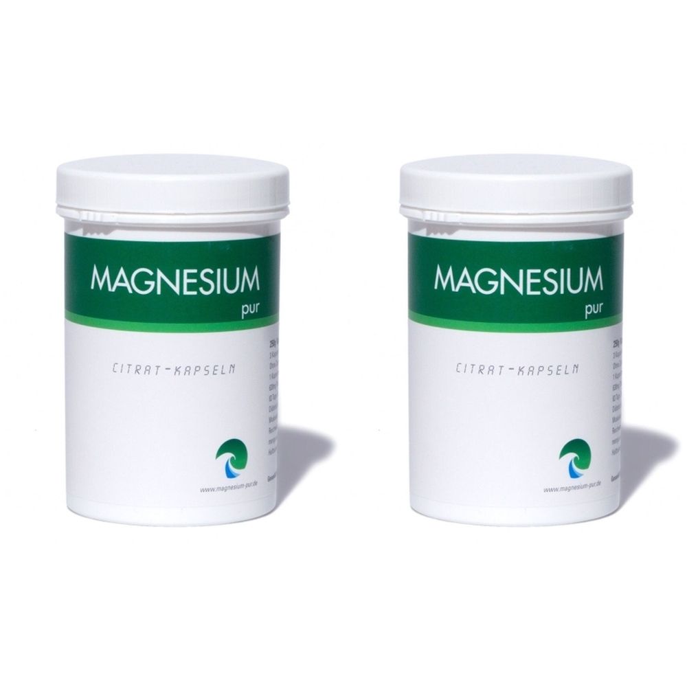 Magnesium PUR Citrat Kapseln 2x 2x250 St