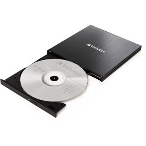 Verbatim Brenner Slimline 43886, DVD-Laufwerk, extern, SLIM, USB & USB-C 3.0, für CD & DVD
